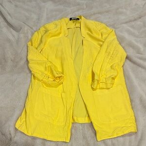 DKNY Women's Yellow Blazer